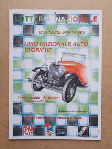 Locandina lotteria delle auto - locandina,