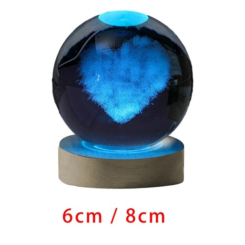 Sfera vetro luce notturna a - di,
