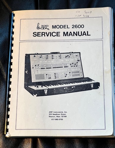 Arp 2600 manuale servizio - arp,