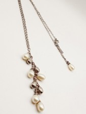 Collana Ciondolo Pendente Argento 925 Perle Design Y O Lariat Brand Zoppini