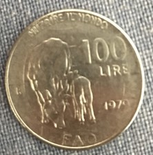 100 Lire del 1979 - FAO
