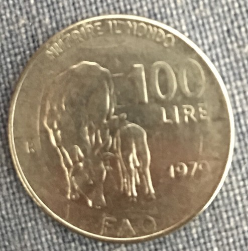 100 lire del 1979 fao - lire,