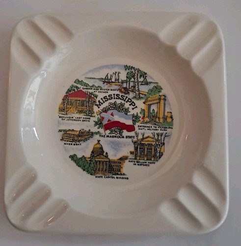 Posacenere quadrato ceramica