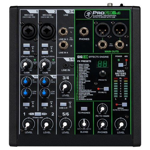 Mackie profx6v3 mixer - mackie, usb