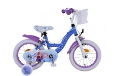 Volare Disney Frozen 2 Bicicletta per Bambini - Bambina - 14 Pollici - Blu/Viola - Due Mani