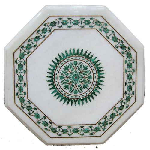 Marble inlay table top - 12",