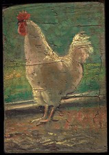 Rooster chicken coop painted