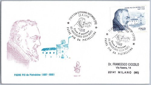 Italia fdc padre - fdc, pio