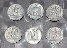 Lotto di 6 Monete 5 Lire