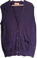 Cardigan smanicato uomo
