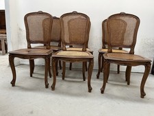 6 Sedie Rocaille Paglia Di Vienna 