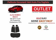 Pellicole Oscuranti Vetri Pre-Tagliata  Alfa Romeo Stelvio kit posterior 35% E F