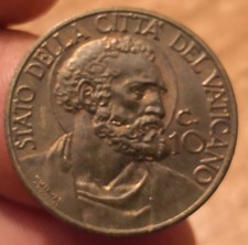 Moneta 10 Centesimi 1940, Città Del Vaticano Pio XII, Rif. 8698