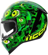 Casco moto ICON ILLUMINAT taglia S verde airform casco 