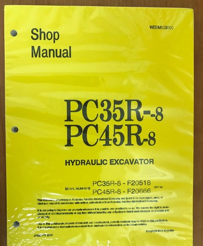 Komatsu service pc35r - komatsu, pc35r-8