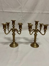Coppia di candelabri in ottone