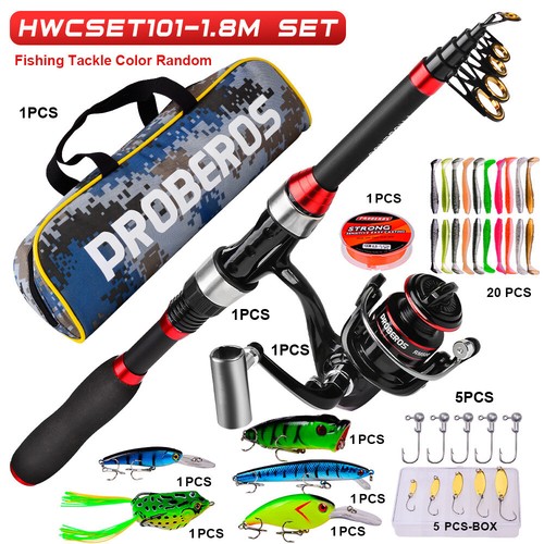 Set canna pesca portatile - pesca,
