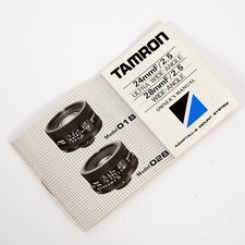 TAMRON 24mm f/2.5 ULTRA WIDE &