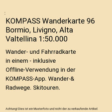 KOMPASS Wanderkarte 96 Bormio