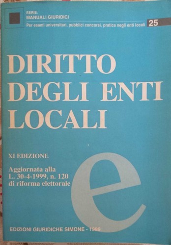 Diritto degli enti locali - locali, xi