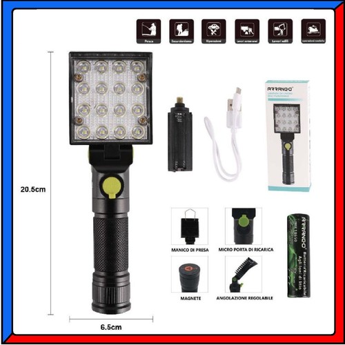 Lampada torcia luce lavoro - torcia,