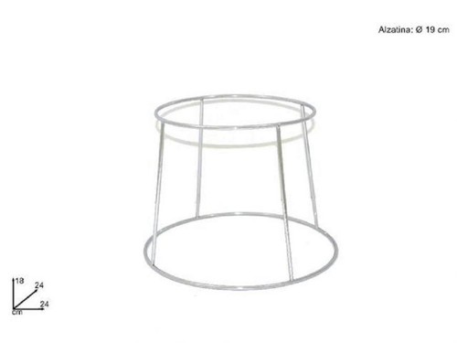 Alzatina metallo h18cm - metallo, 19