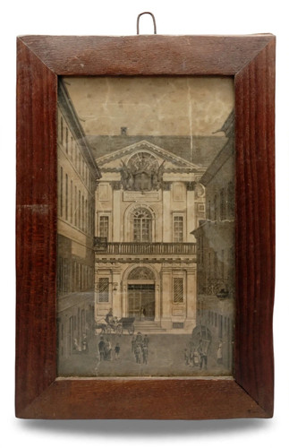 Antico quadro con stampa - antico, "