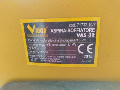 Aspiratore soffiatore vigor - aspiratore,