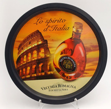 VECCHIA ROMAGNA VASSOIO METALLO PUBBLICITARIO ANNI'80/90