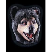 Maschera orso con pelo in