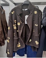 ZARA CARDIGAN MAGLIA CON FIORI