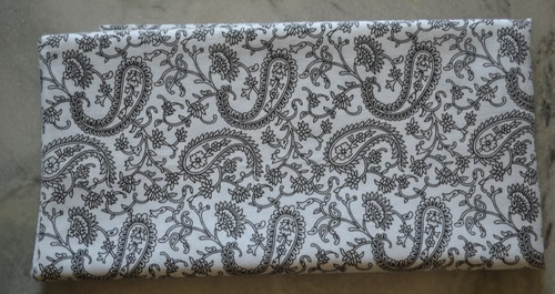 Tessuto abito bianco nero - tessuto,