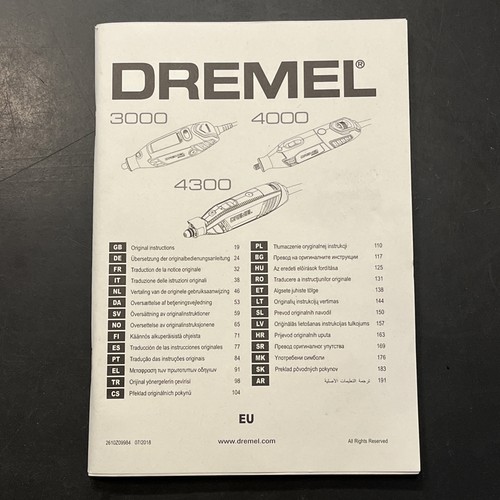 Dremel libretto istruzioni