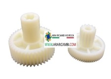 KIT 2 INGRANAGGI RIDUTTORE 0,65 HP ADATTO SPREMIPOMODORO TRITACARNE TRE SPADE 