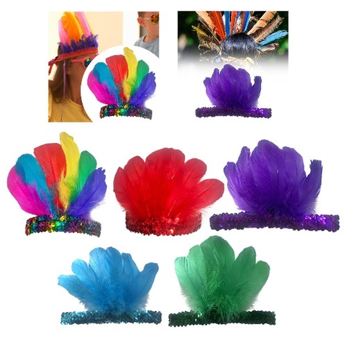 Fascia per capelli con - , piume