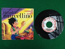 Disco 45" (1971) I SANREMINI - CANZONCINE PER BAMBINI , RICORDATE MARCELLINO