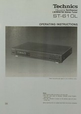 Technics ST-610L - LW MW sintonizzatore radio FM - istruzioni per l'uso - MANUALE UTENTE 