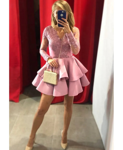 Vestito corto elegante - ,