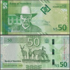 NAMIBIA P22 B222 50 DOLLARI 2025 G PREFISSO @ EBS