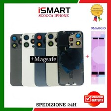 SCOCCA POSTERIORE PER IPHONE 15 PRO BACK COVER GLASS VETRO