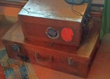 DUE ANTICHE VALIGE ANNI 30