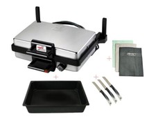 SILEX® AZIONE Multigrill + Padella + Panni Ilbay's Set di 3 + Coltelli Set di 3