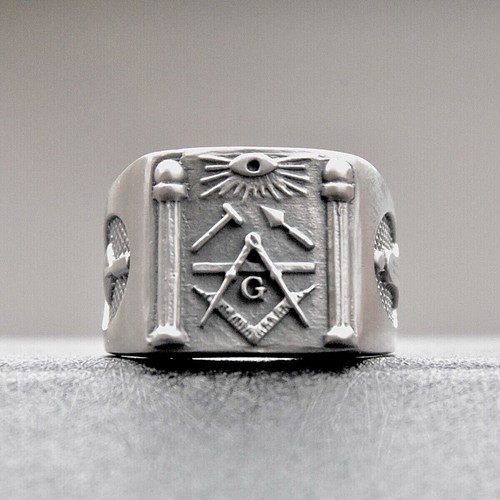 Nuovo anello massonico argento