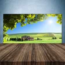 Paraschizzi Retrofornelli Cucina 140x70 Campo Foglie Paesaggio Decorazione