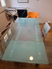 Tavolo in cristallo con 3