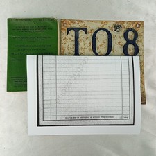 TARGA TO8**** 1952 MOTO LAMBRETTA 125 D MAI ISCRITTA AL PRA VISURA IN BIANCO