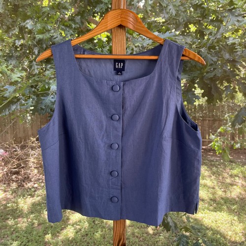 Top donna gap misto lino - top,