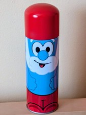 2011 Mixo - Kooky Kans Papa Puffo Contenitore di Latta in Metallo con Adesivi Puffi