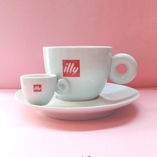 ILLY MAXI TAZZINA CAFFÈ TAZZONA TAZZA GRANDE PORTA CIALDE ZUCCHERO CON PIATTO 