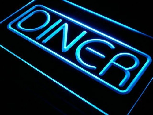Insegna luminosa neon - neon, diner